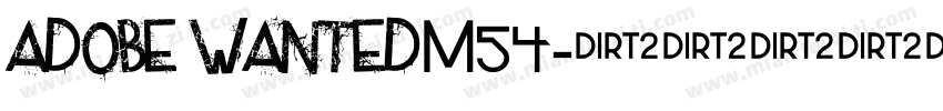 adobe wantedM54字体转换